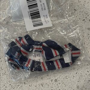 Crewcuts Striped Navy and Red Bow Tie size L-XL